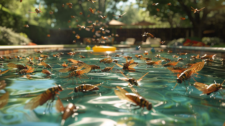 Protect Your Swimming Pool From Cicada's in Illinois